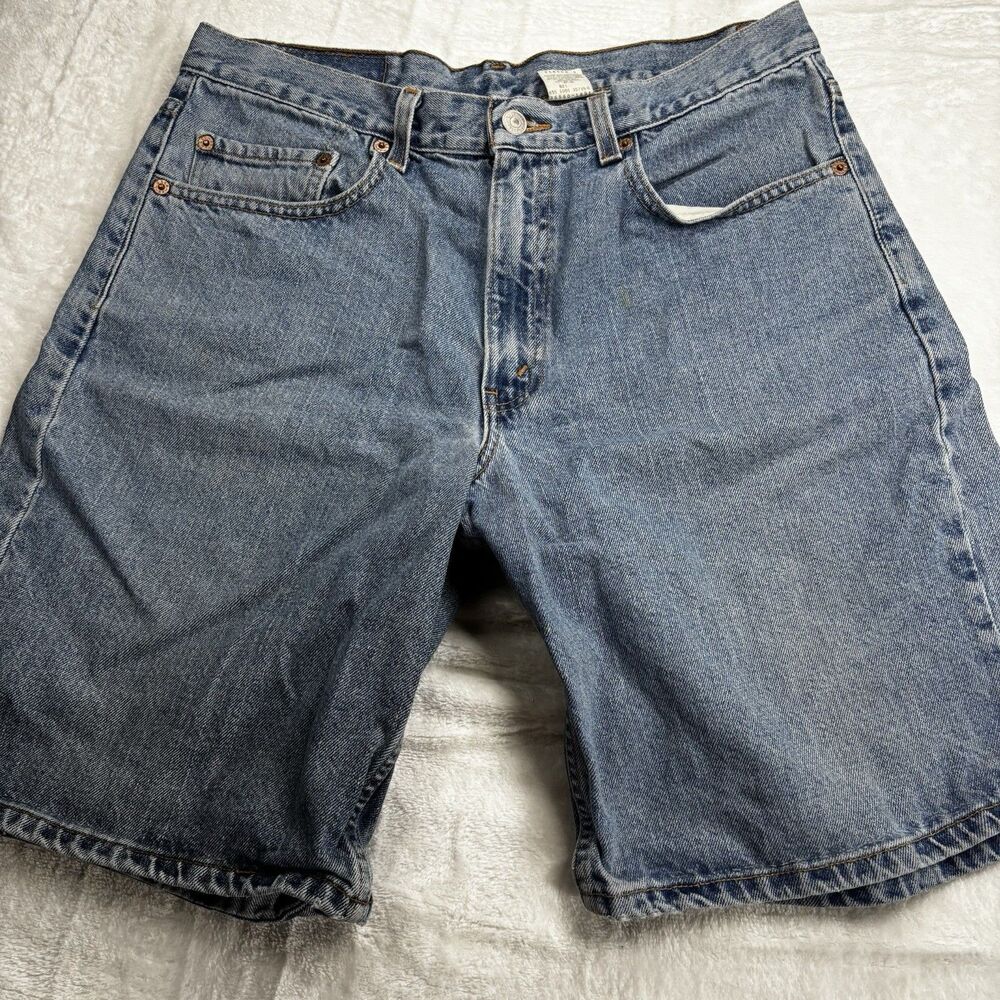 Vintage 2001 Levi’s 550 Jorts 32(Tag 34) Misprint 505 Patch Factory Hem 855 READ